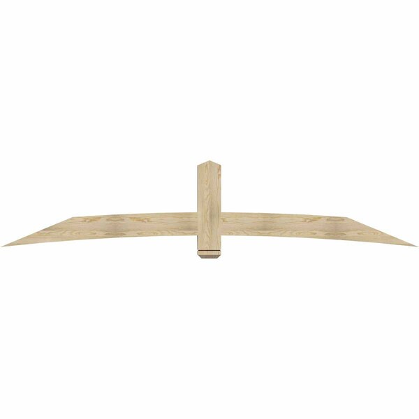 Ekena Millwork Bellingham Rough Sawn Timber Gable Bracket, Douglas Fir, 108"W x 22"H x 4"D x 6"F, 5/12 Pitch GBW108X22X0406BEL00RDF - main